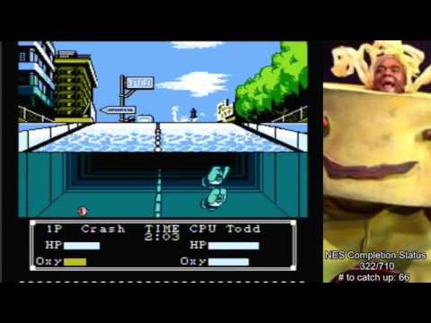 Crash u0027N the Boys Street Challenge (NES) playthrough
