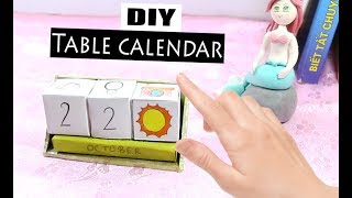 DIY Craft Tutorial How To Make Table Calendar Decor Home