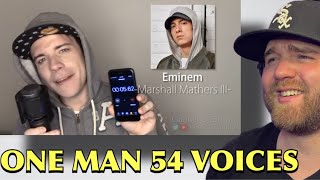 ONE GUY, 54 VOICES (With Music!) Drake, TØP, P!ATD, Puth, MCR, Queen - Famous Singer Impressions