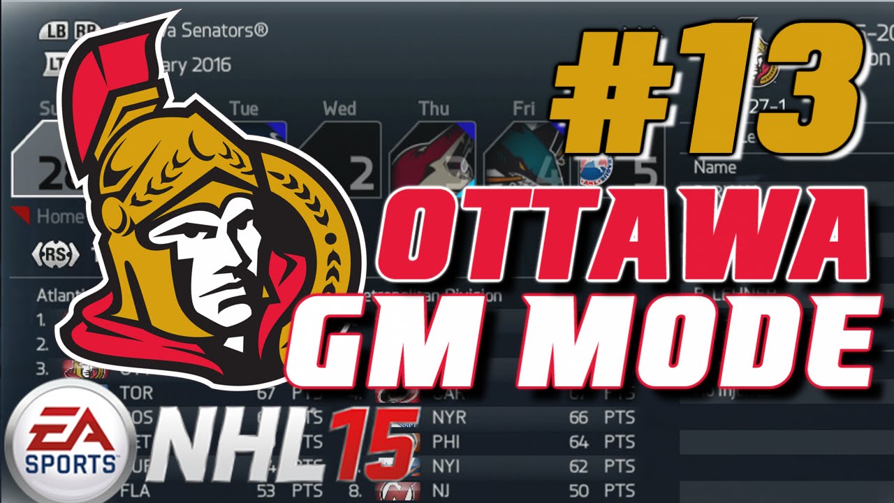 NHL 15: GM Mode Commentary - Ottawa ep. 13 "PLAYOFFS????"