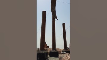 Installation of spherical tank columns #weld #Erection