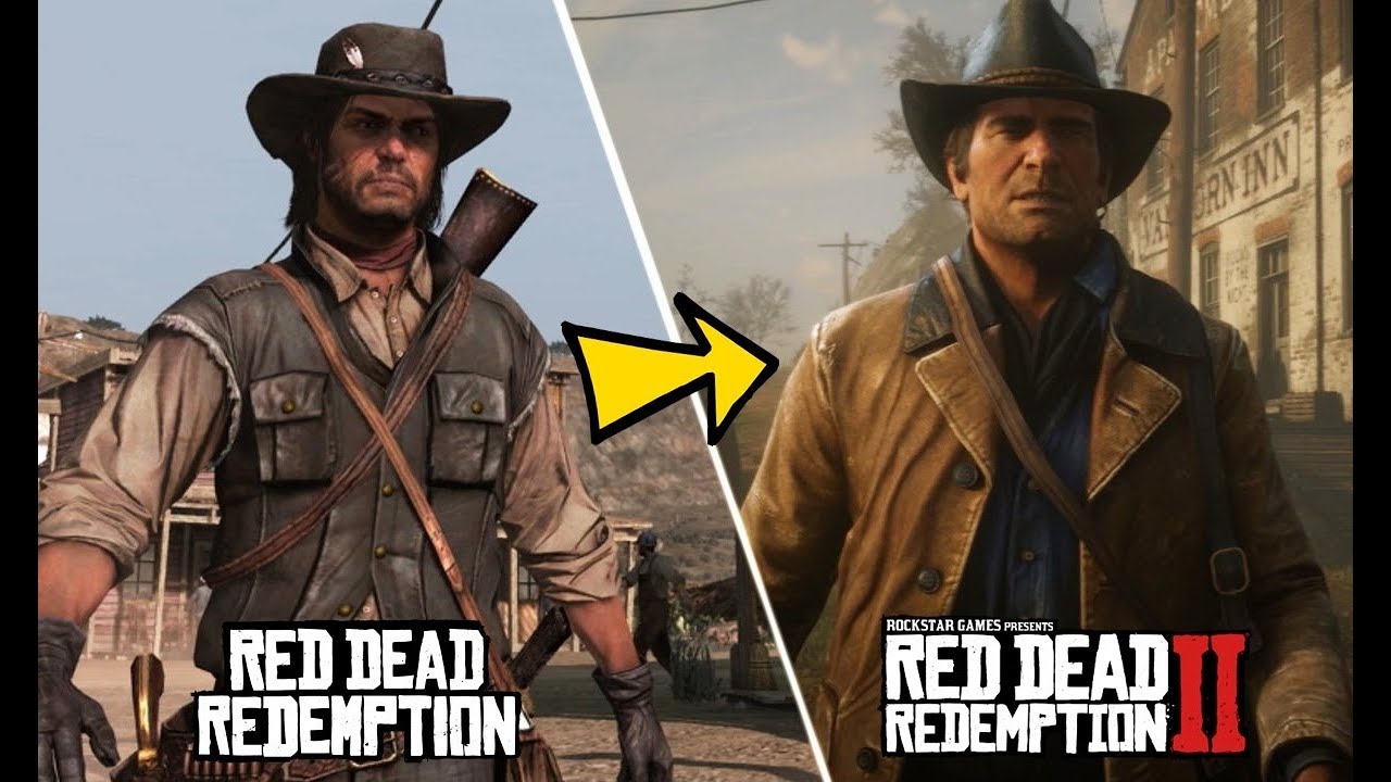 RED DEAD REDEMPTION 2 VS RED DEAD REDEMPTION 1 COMPARAÇÃO OLHA A DIFERENÇA!