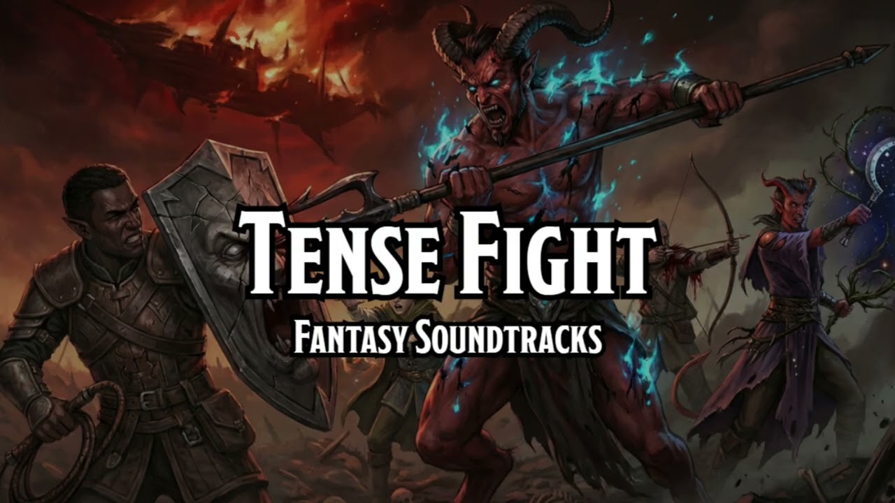 Tense Fight  | D&D/TTRPG Battle/Combat/Fight Music | 1 Hour | Copyright free