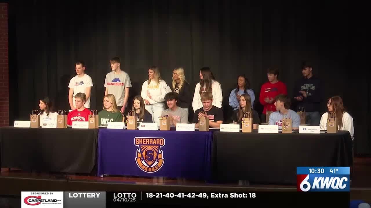 Sherrard student athletes sign to play at next level
