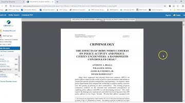 Library database tutorial