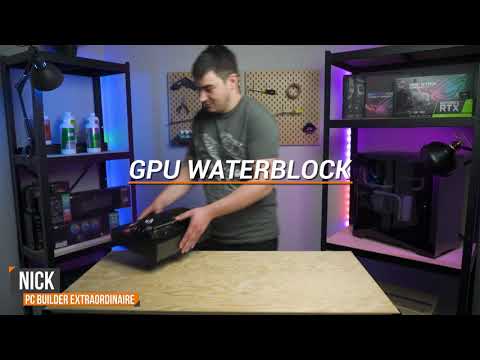 VGA water block glued and spat on the other way - Praxisvideo