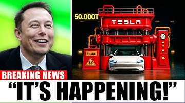Elon Musk REVEALS Tesla’s 50,000-Ton Giga Press – Revolutionizing EV Production!
