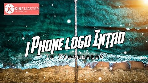 Lighting iPhone logo reveal animation intro using Kinemaster