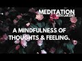 Mindfulness of thoughts feelings  physiological sensations  guided meditation 