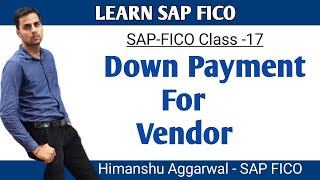Down Payment for Vendor in SAPFICO