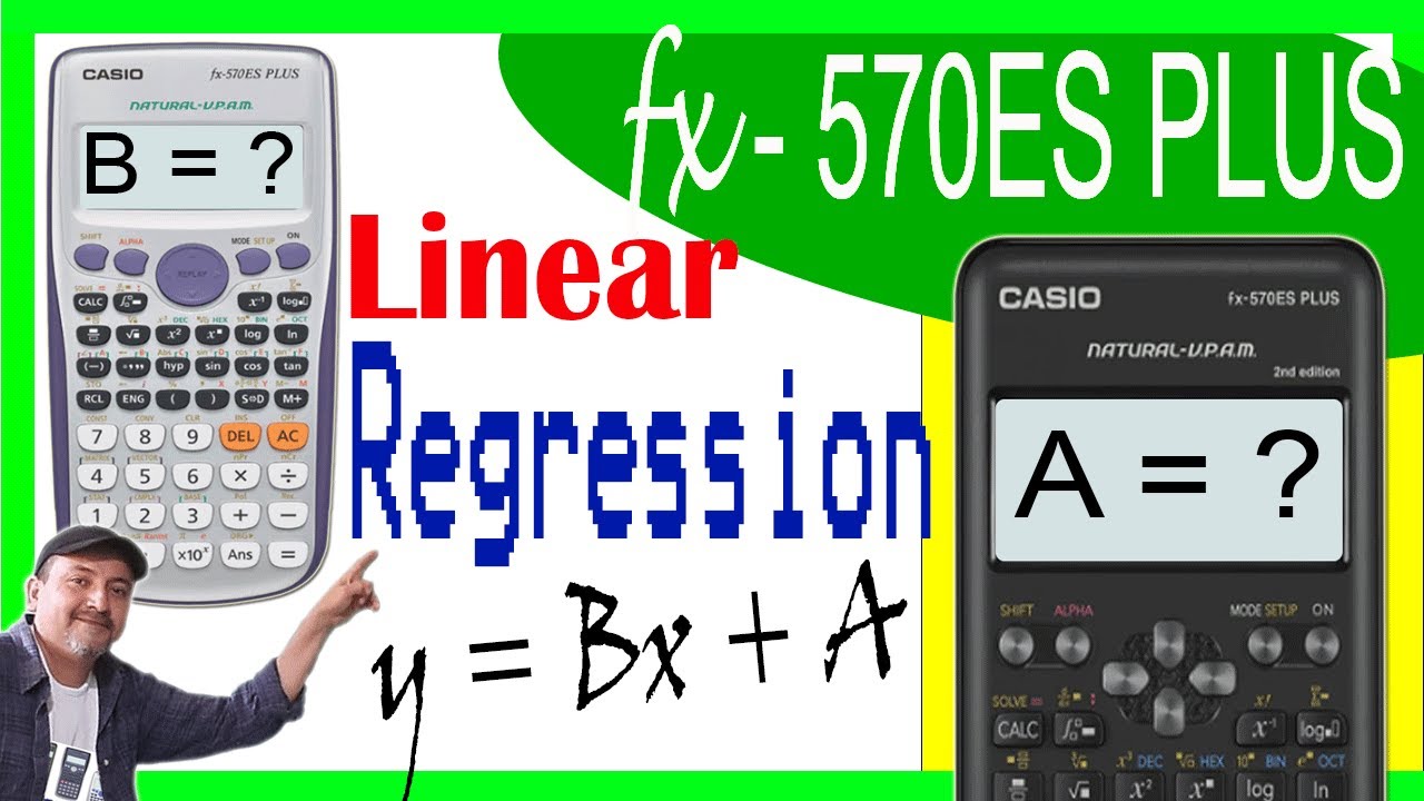 💹REGRESION lineal CASIO fx-570ES PLUS - YouTube
