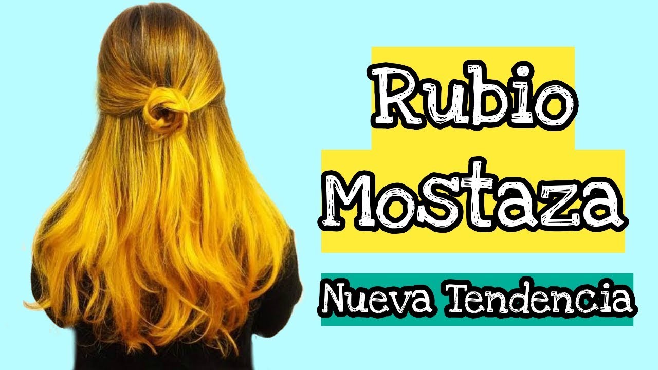 retrospektive Tendencia color de cabello Rubio Mostaza