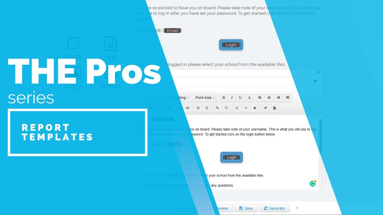 Pro Report Club Examples The Pros: Report Templates with Jacob - YouTube