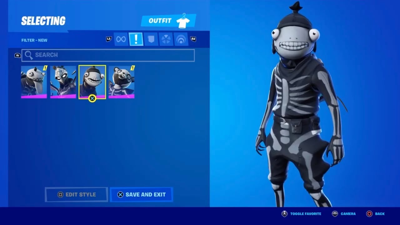 *New* Fishskull skin gameplay! (skeleton fishstick) (Fortnite Battle