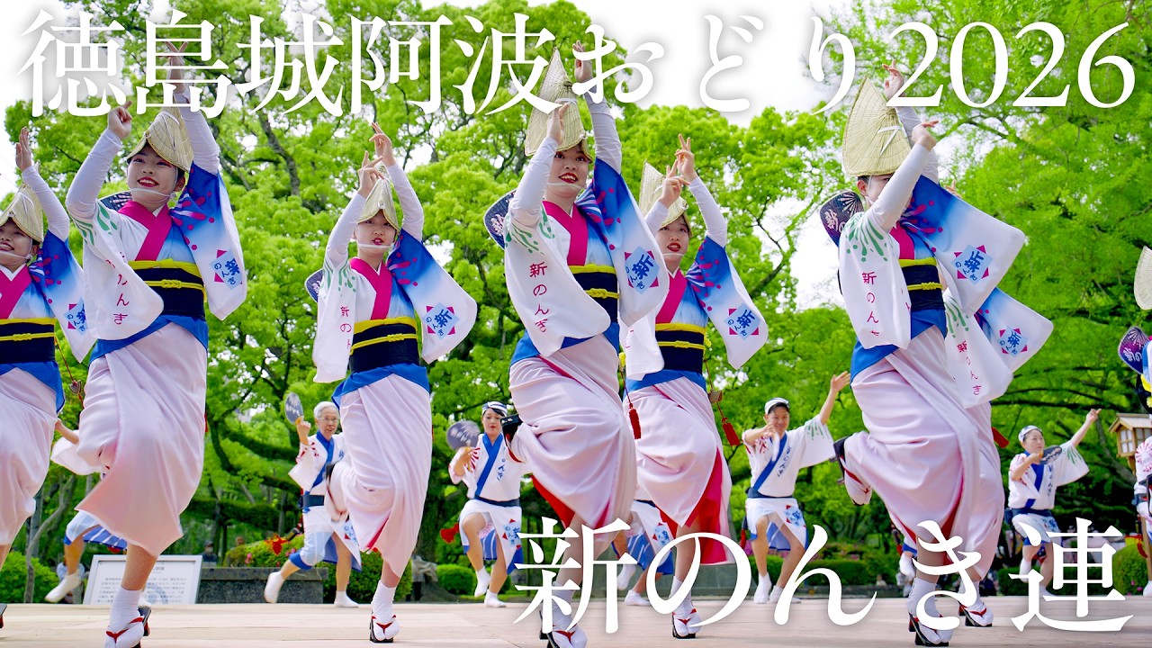 阿波踊り】Tokushima Castle Awaodori 2026 Shin Nonki Ren Stunning
