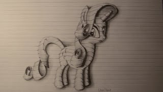 Как нарисовать простой рисунок 3D Карандашом пони рарити HOW TO DRAW RARITY My Little Pony .(Как нарисовать 3D рисунок карандашом . Иллюзия объема с помощью простого карандаша. music: Coffee_Stains Blizzards Life_is_Sweet..., 2015-06-24T18:09:19.000Z)