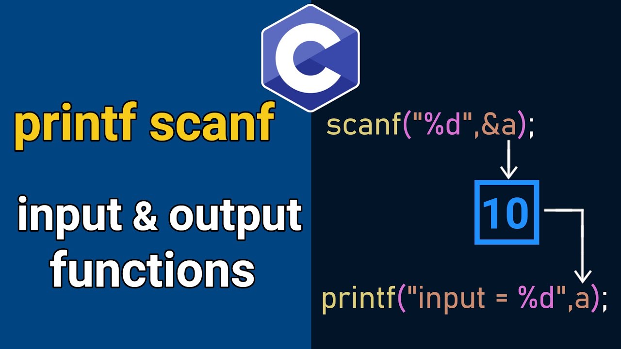 printf and scanf - YouTube