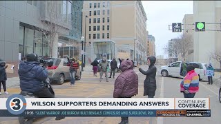 Several dozen rally outside Dane Co. Jail calling for more transparency in Quadren Wilson shooting