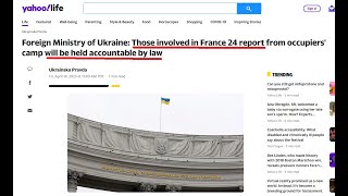 France 24 channel deleted this report after Ukraine&#39;s demand