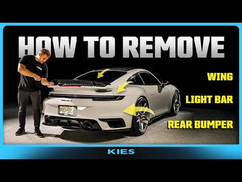 992 Turbo S DIY: remove the wing, light bar & rear bumper