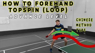 How To Do Advance Forehand Topspin Loop Table Tennis Ping Pong Learn Master Winning Points