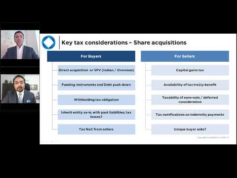 Khaitan & Co Webinar | How to Structure Business Acquisitions in Indian Private M&A