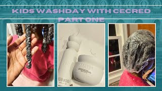 Kids Wash Day Featuring Cecred Hair Products: Part 1 - Shampoo &amp; Deep Condition