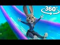 360°- Judy Hopps Water Slide In VR | 8K