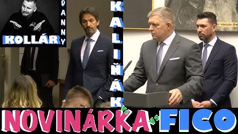 NA OTÁZKU NOVINÁRKY KTORÚ ZAUJÍMA DANNY KOLLÁR/DANIEL BOMBIC REAGOVAL FICO, DOKONČIL KALIŇÁK #ps#sr