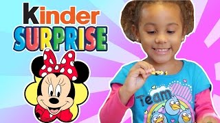 Minnie Mouse Kinder Surprise Eggs 6 Surprise Toys