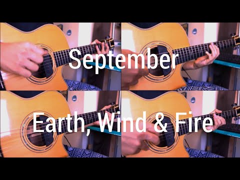 September - Earth, Wind &amp; Fire - Acoustic Solo Guitar - Arranged by Kent Nishimura