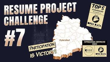 Real-time data project | Present Insights & get recognized by the government of Telangana | RPC#7