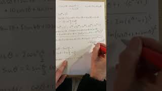 A2 OCR further maths Complex numbers trig series