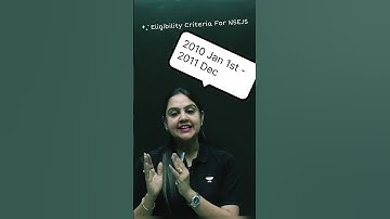 Eligibility for NSEJS | #juniorscienceolympiad | Neha Bansal