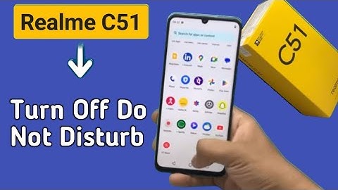 How to off do not disturb mode in Realme C51, Realme c51 disable do not disturb mode