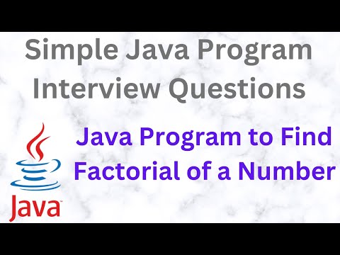 Java Program to Find Factorial of a Number | in Tamil | Simple Java program interview questions |