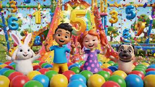 1-2-3 Counting Adventure!  Learn Numbers With a Fun Slide Number Counting Song