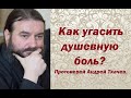 Как угасить душевную боль. Протоиерей Андрей Ткачев.