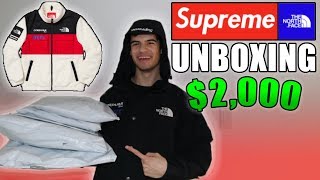 $2,000 SUPREME x THE NORTH FACE UNBOXING - Fall Winter 2018 Week 15