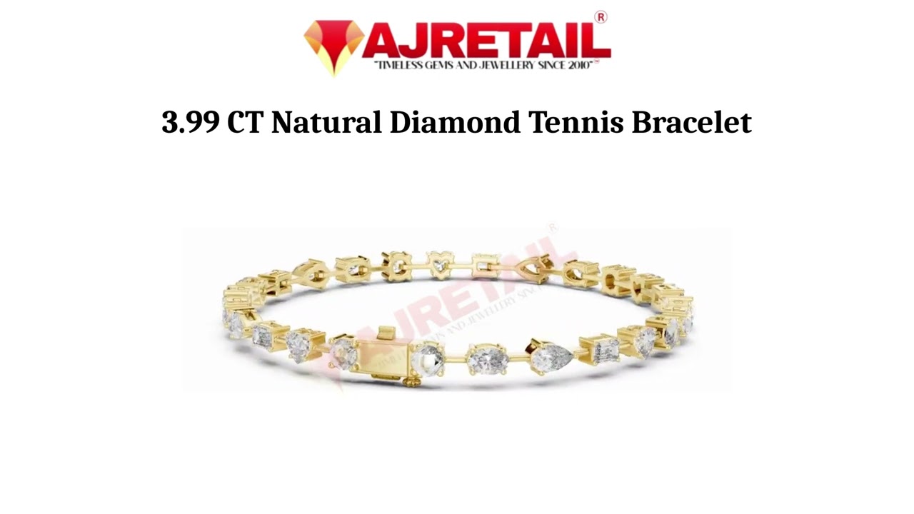 3.99 CT Natural Diamond Tennis Bracelet