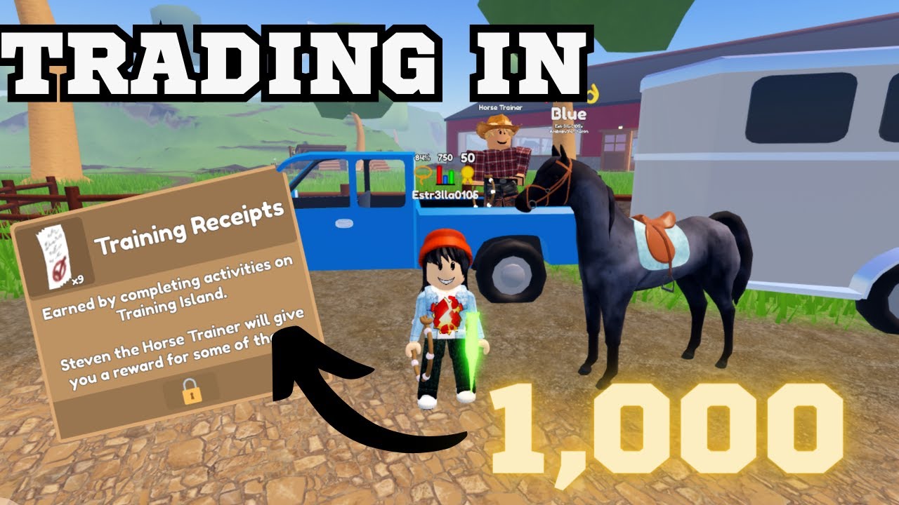TRADING IN 1000 TRAINING RECEIPTS HOPING TO GET THE NEW HORSES Wild