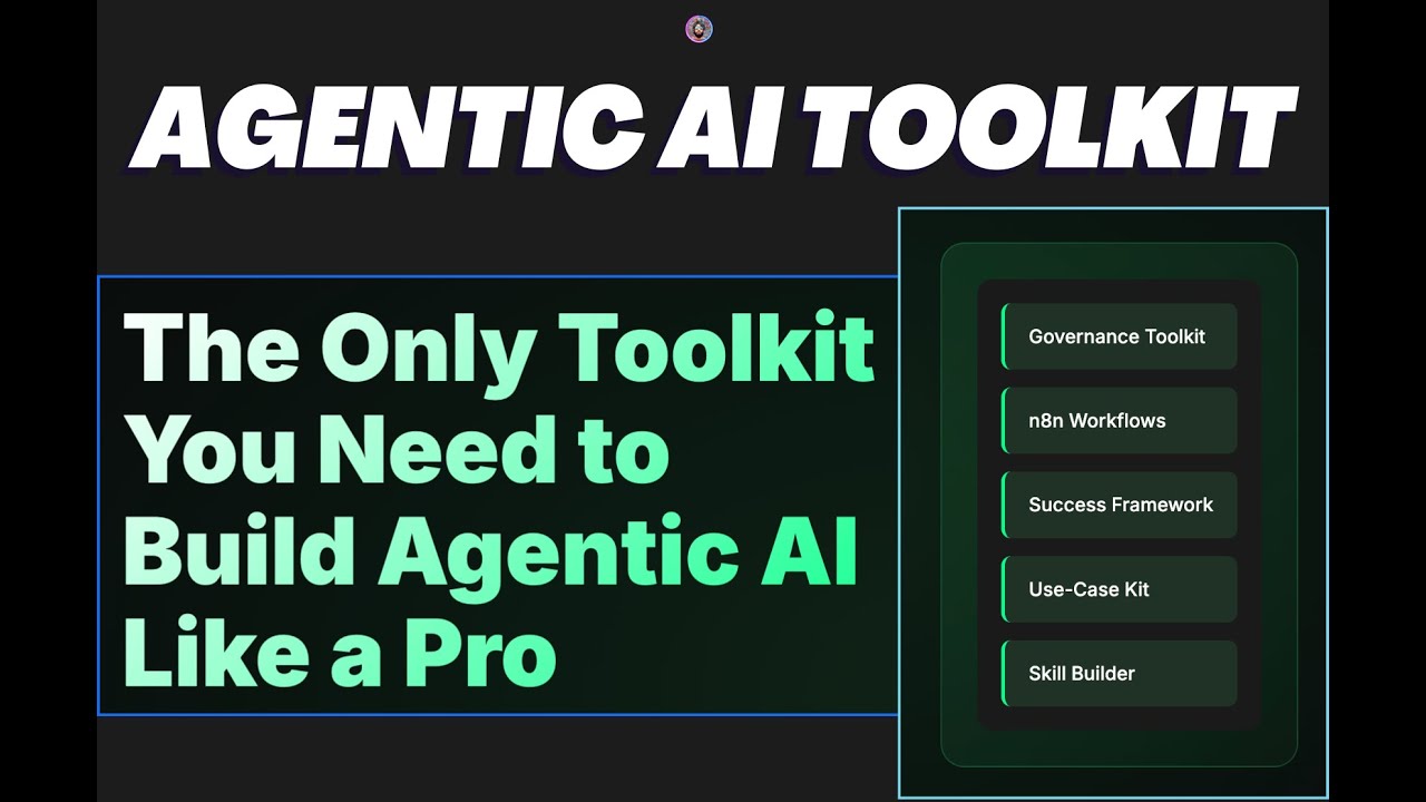 Agentic AI Toolkit: Master Agentic AI from Zero to Production - YouTube