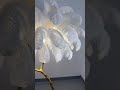 White Decorative Tree Shaped Ostrich Feather Floor Lamp from VAXLAMP