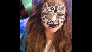 Facepainting Snow Leopard YouTube