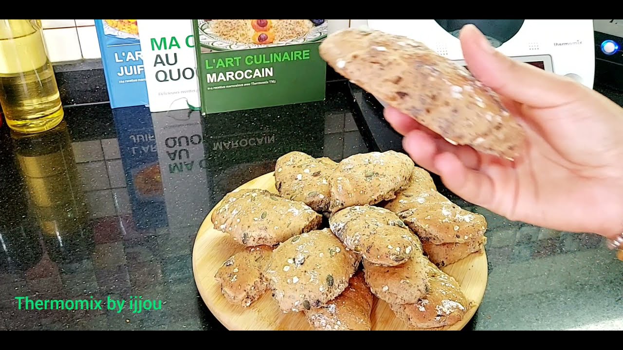 pains d'olive au thermomixخبز بالزيتون في التيرمومكس 😋# thermomix_maroc_by_ijjou#recette#thermomix