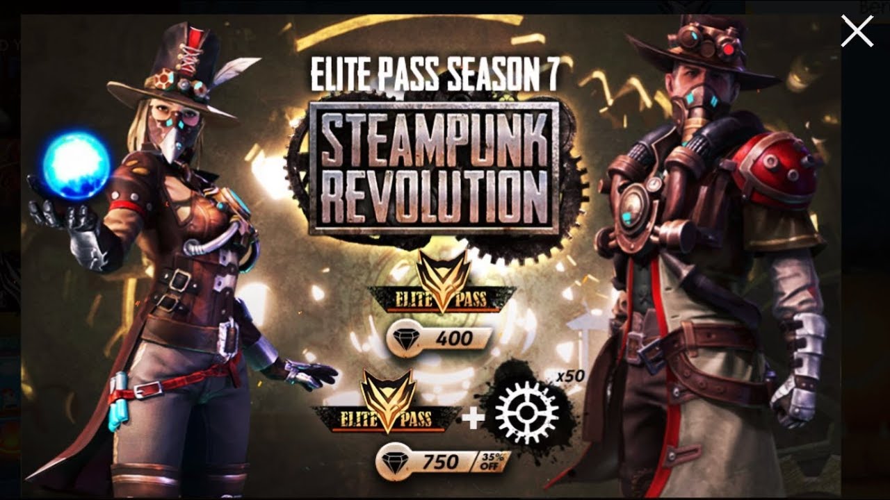 Steampunk Revolution Elite Pass Season 7 Garena Free Fire Youtube - elite steampunk infantry roblox