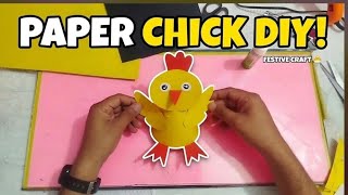 Easy Make a chick with Hard Chart and Paper