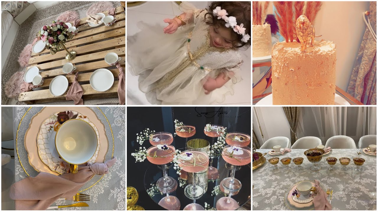/ déco table 🌸عراضة لصحباتي/عيد ميلاد ولادي/ cocktail 🍹prestige