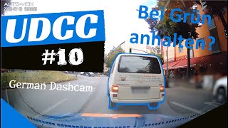 #10 - Bei Grün anhalten | Rechts überholt | Wasserfontäne - UDCC German Dashcam