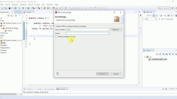 How To Create Package and Class in Eclipse